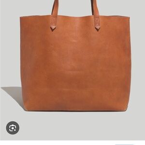 Madewell Tan Leather Tote Bag